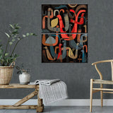 Painting by numbers Abstract art of birds 2-part shipping from DE