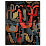 Painting by numbers Abstract art of birds 2-part shipping from DE