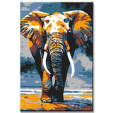 Painting by Numbers Animal Art Elephant in Motion