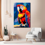 Paint by Numbers Red Parrot Art