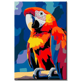 Paint by Numbers Red Parrot Art
