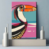 Painting by Numbers Flying Red Parrot Polygon Shipping from DE