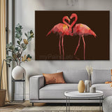 Paint by Numbers Polygon Art Flamingo