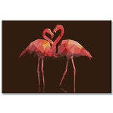 Paint by Numbers Polygon Art Flamingo