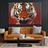 Paint by Numbers Polygon Art Tiger Shipping from DE