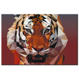 Paint by Numbers Polygon Art Tiger Shipping from DE