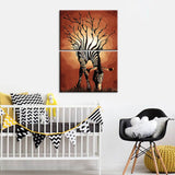 Painting by numbers graphic animal art zebra 2-piece shipping from DE
