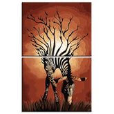 Painting by numbers graphic animal art zebra 2-piece shipping from DE