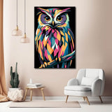 Painting by Numbers Polygon Art Owl