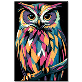 Painting by Numbers Polygon Art Owl