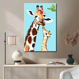 Painting by Numbers Giraffe with A Curved Neck
