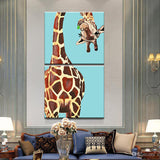 Painting by numbers giraffe with curved neck 2-part shipping from DE