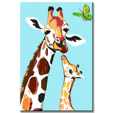 Painting by Numbers Giraffe with A Curved Neck