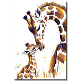 Painting by Numbers Giraffe Mother and Child