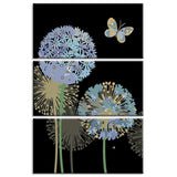 Painting by Numbers Butterflies with Dandelions 3-Panel