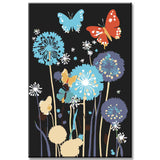 Painting by Numbers Butterflies with Dandelions