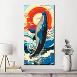 Painting by Numbers Whale Sprinting From The Sea