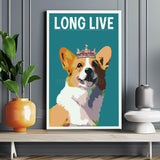 Painting by Numbers The Queen's Dog with Crown