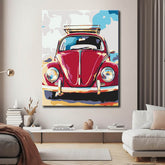 Paint by Numbers Retro Car VW Beetle