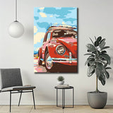Paint by Numbers Red Beetle in Summer