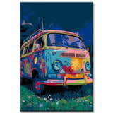 Painting by Numbers Retro Van VW Bulli