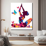 Painting by Numbers Butterflies Yoga Art