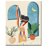 Painting by numbers headstand yoga art shipping from DE