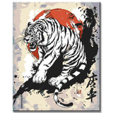 Painting by numbers Japanese tiger