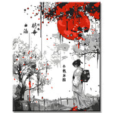 Painting by Numbers Japanese Poet I