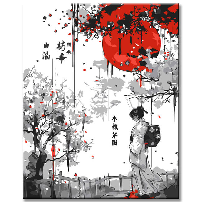 Painting by Numbers Japanese Poet I