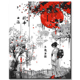 Painting by Numbers Japanese Poet I