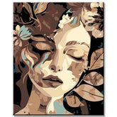 Painting by numbers Daphne portrait