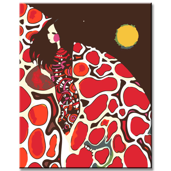 Painting by numbers When the sun rises in the west