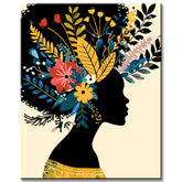 Painting by Numbers Afro Woman in Yellow