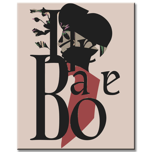 Painting by numbers Bohemian life