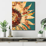 Painting by Numbers Golden Sunflower Green