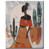 Painting by Numbers Abstract Ceramic Girl