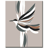 Paint by Numbers Inspired Boho Bird