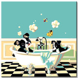 Paint by Numbers Bath Time Art