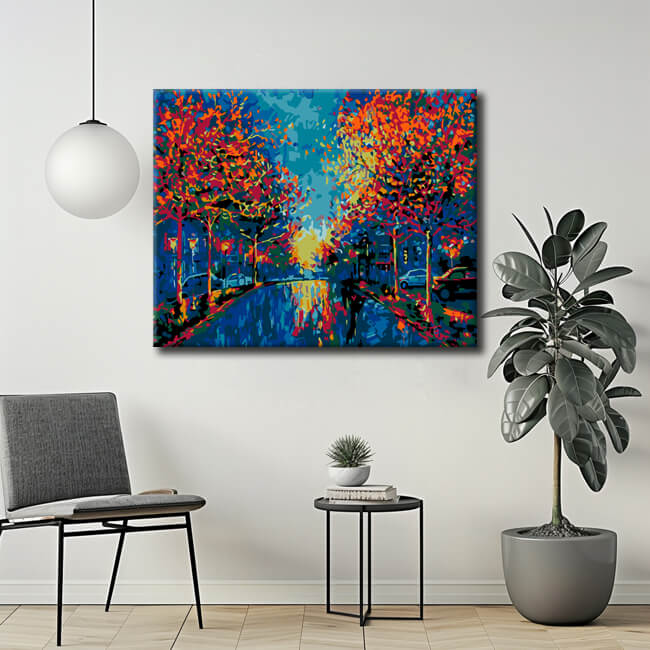 Painting by Numbers Symmetrical Street I