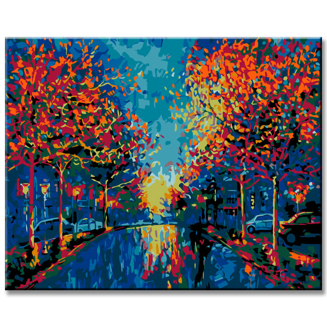 Painting by Numbers Symmetrical Street I