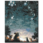 Paint by numbers constellations