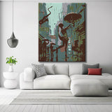 Painting by numbers Life is a dance in the rain