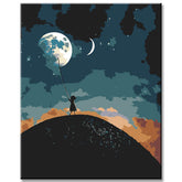 Painting by Numbers Art Chasing the Moon