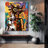 Paint by Numbers African Ghost Graffiti