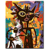 Paint by Numbers African Ghost Graffiti