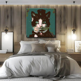 Paint by Numbers Tuxedo Cat