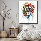 Painting by Numbers Lion Head Modern Art