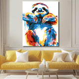 Paint by Numbers Sloth Art