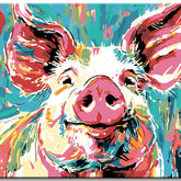Paint by Numbers Pigs Art